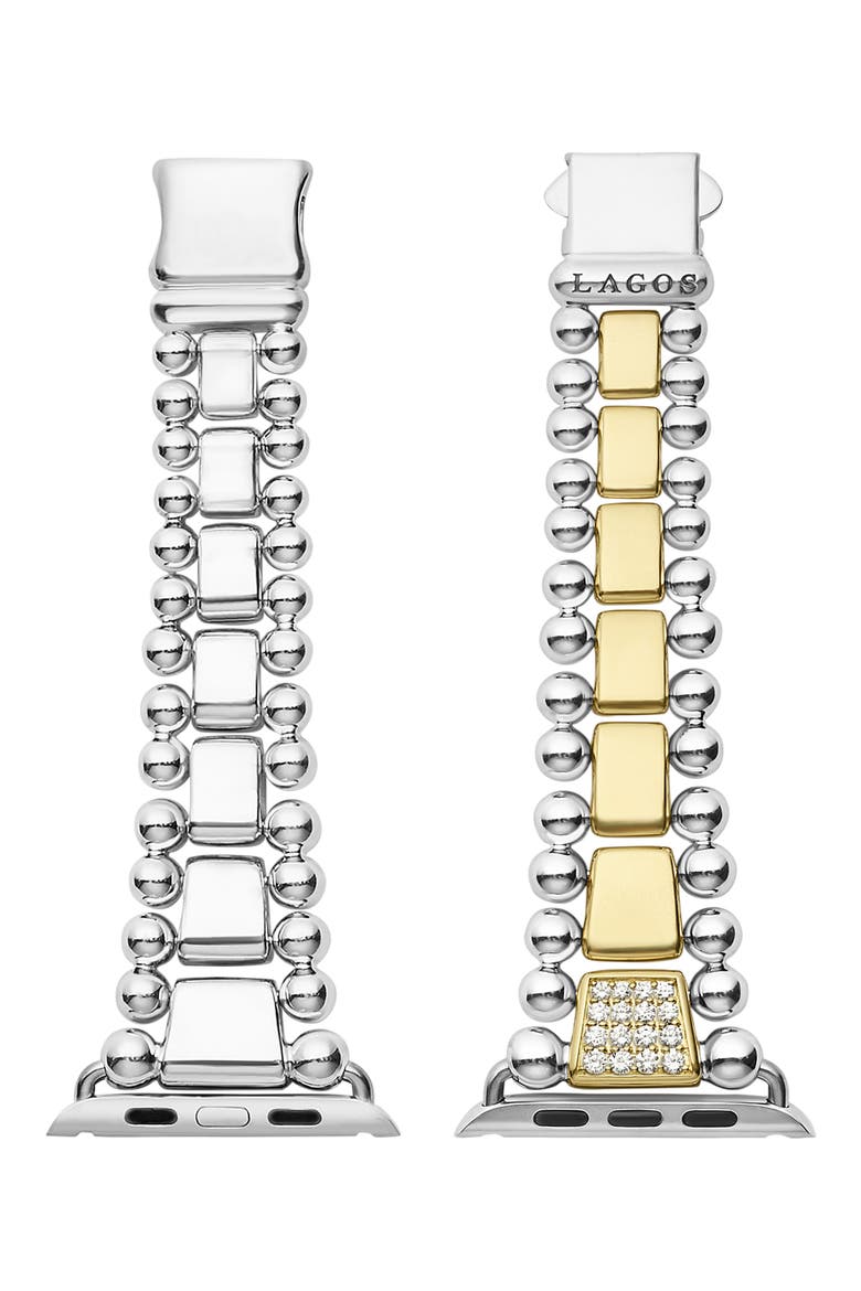 Smart Caviar Diamond Apple Watch® Watchband, Main, color, TWO-TONE