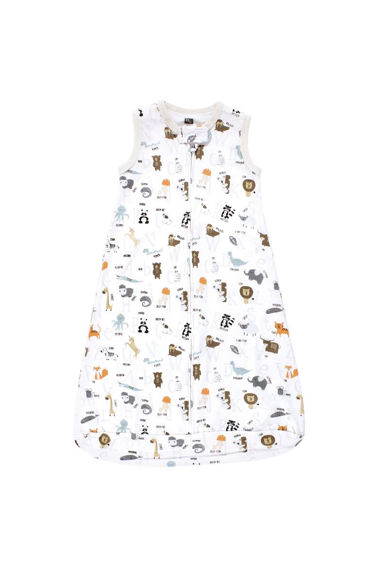 Interlock Cotton Sleeveless Sleep Sack, Alternate, color, Alphabet Animals