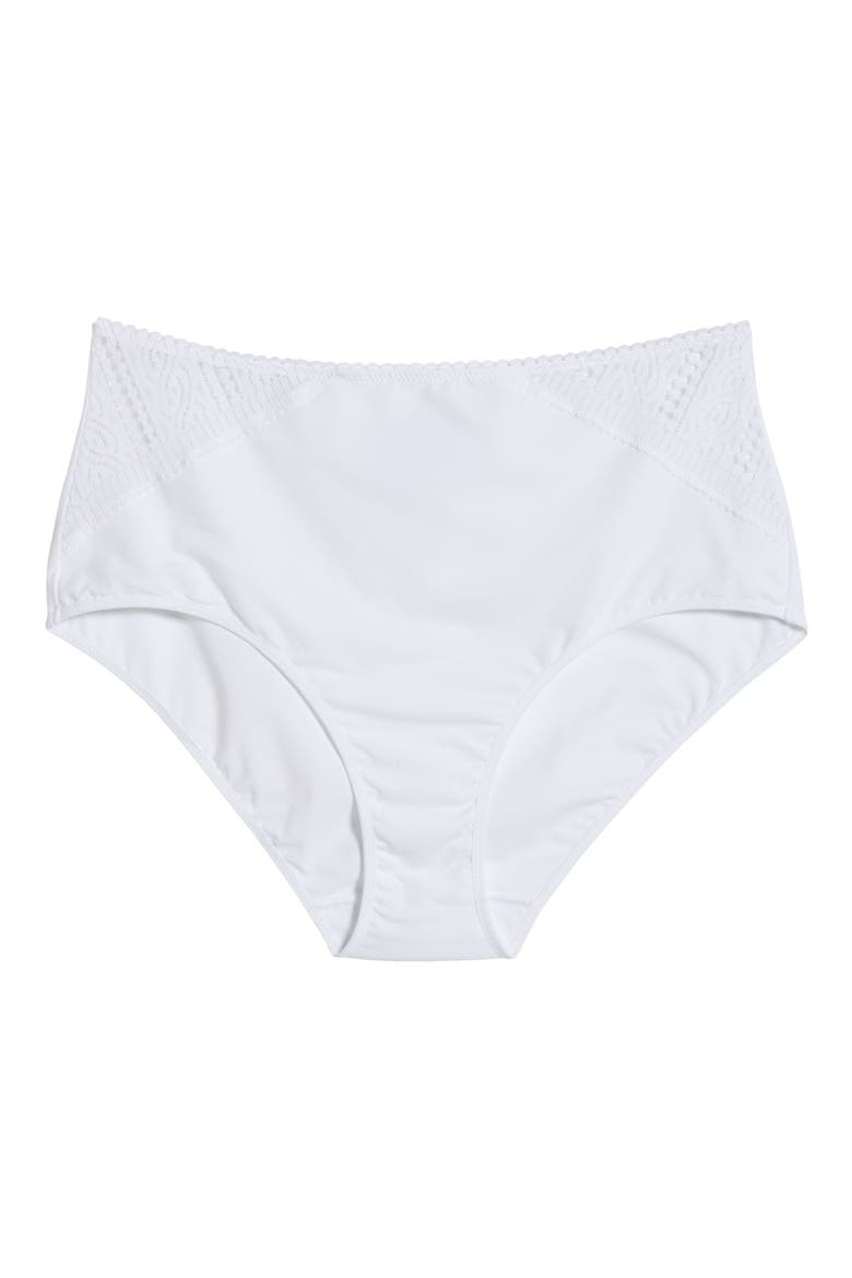 Easy Support High Waist Briefs, Alternate, color, WHITE
