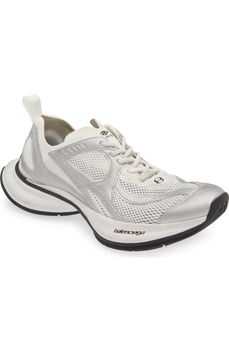 Balenciaga Circuit Sneaker, Main, color, White/ Silver