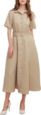 FREEMARKET Diamond Stitched A-Line Dress
