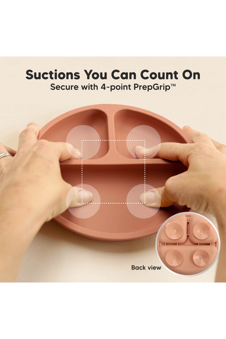 3-Pack Prep Silicone Suction Plates, Alternate, color, Roseate