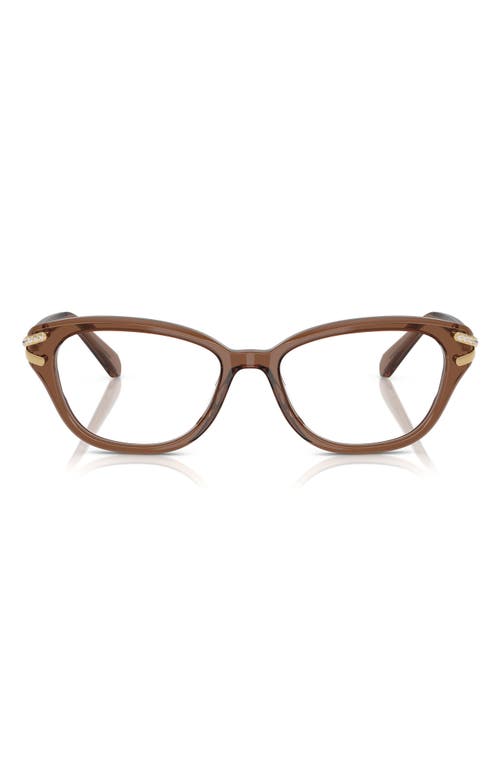 Swarovski 54mm Pillow Optical Glasses In Transparent