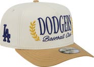 New Era Men's New Era Cream Los Angeles Dodgers Club 9FIFTY A-Frame Snapback Hat