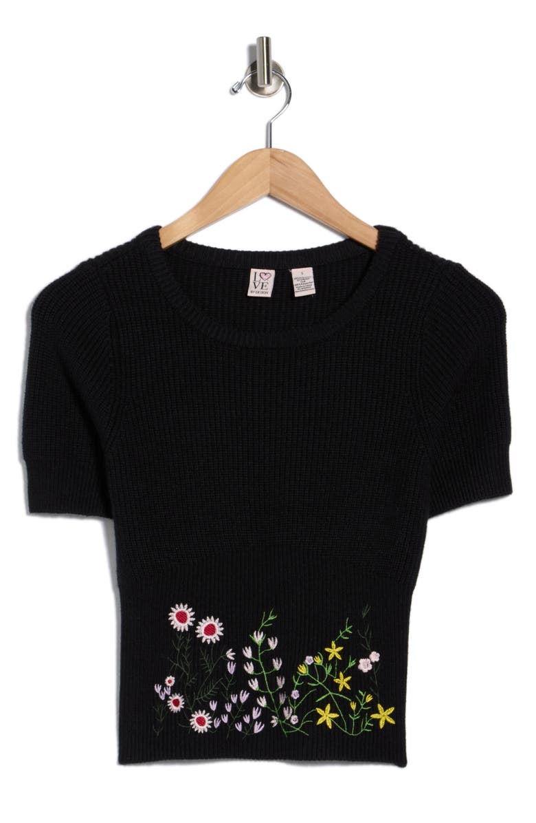Love By Design Analise Sweater Top, Main, color, Black