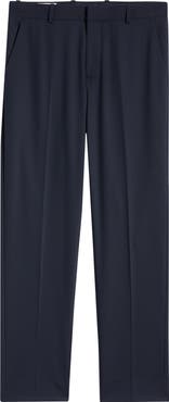 Open Edit Slim Fit Solid Flat Front Stretch Suit Pants