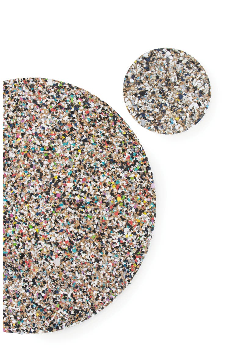 Beach Clean Round Coasters Set of 6, Alternate, color, Natural Cork
