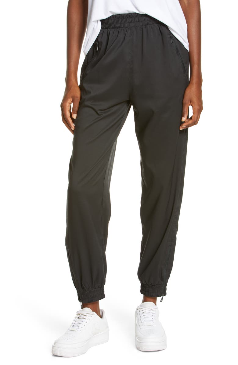 Girlfriend Collective Water Resistant Recycled Polyester Joggers, Main, color, 