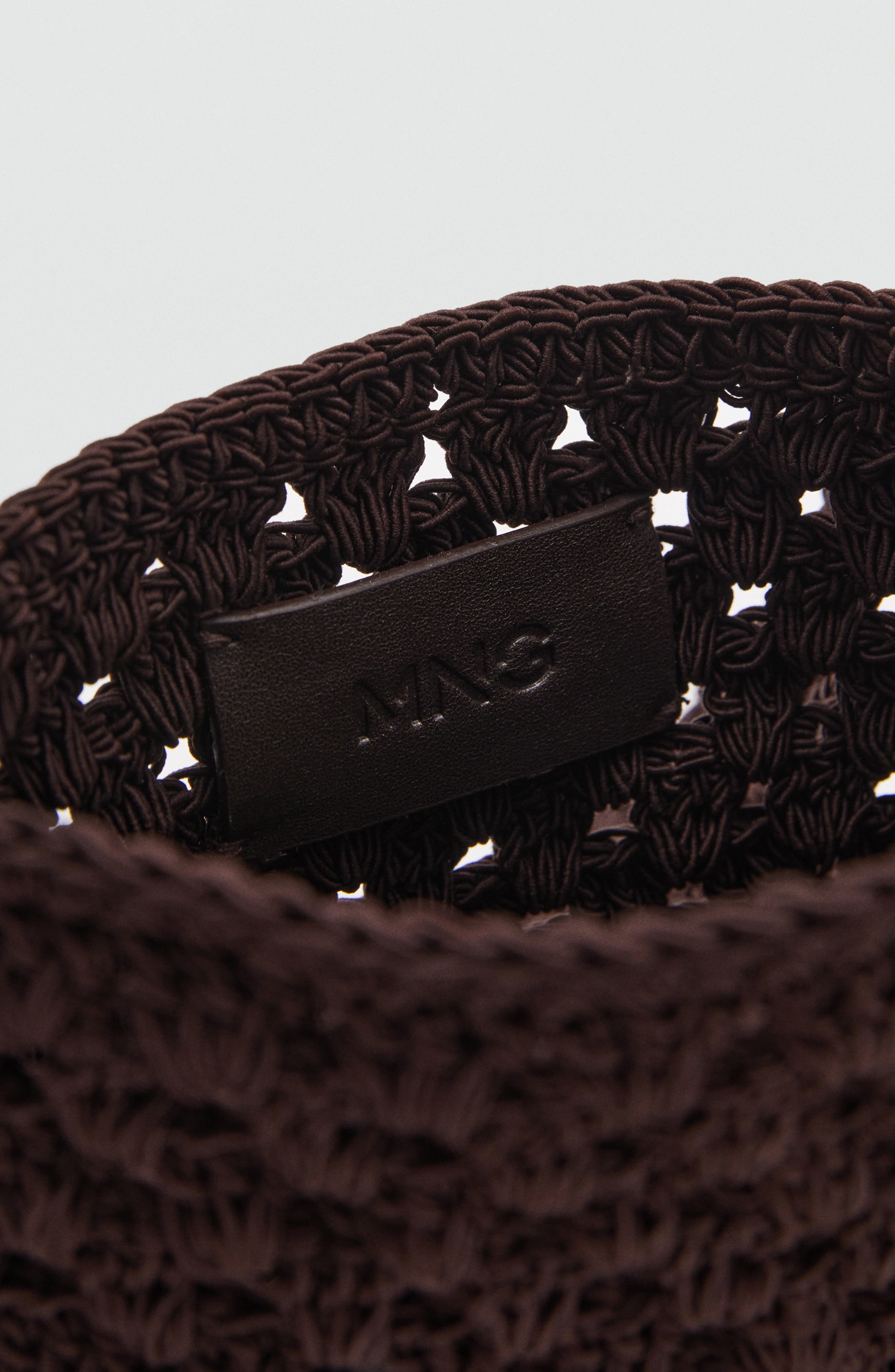 MANGO Woven Shoulder Bag, Alternate, color, 