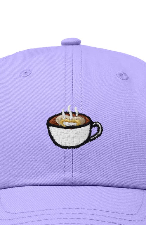 Dalix Cappuccino Embroidered Casual Cap In Lavender