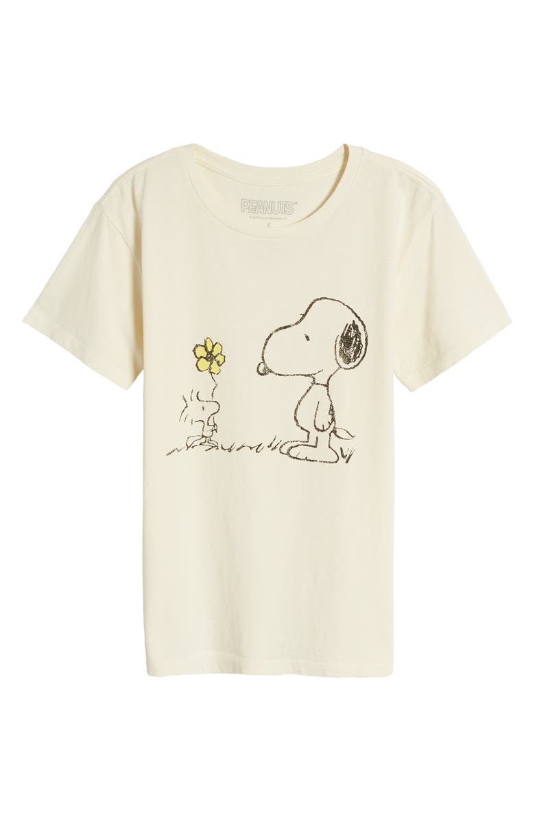 GOLDEN HOUR Peanuts<sup>®</sup> Snoopy & Woodstock Cotton Graphic T-Shirt, Main, color,