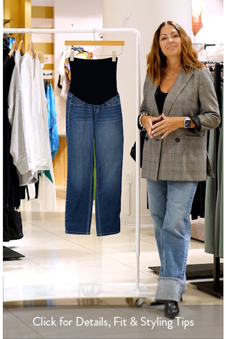 Re:Denim Over the Bump Ankle Straight Leg Maternity Jeans video