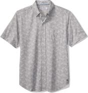 Tommy Bahama San Lucio Lotos Floral IslandZone® Short Sleeve Cotton Blend Button-Up Shirt