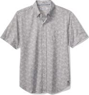 Tommy Bahama San Lucio Lotos Floral IslandZone® Short Sleeve Cotton Blend Button-Up Shirt