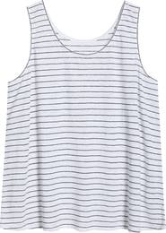 Eileen Fisher Stripe Organic Linen Tank