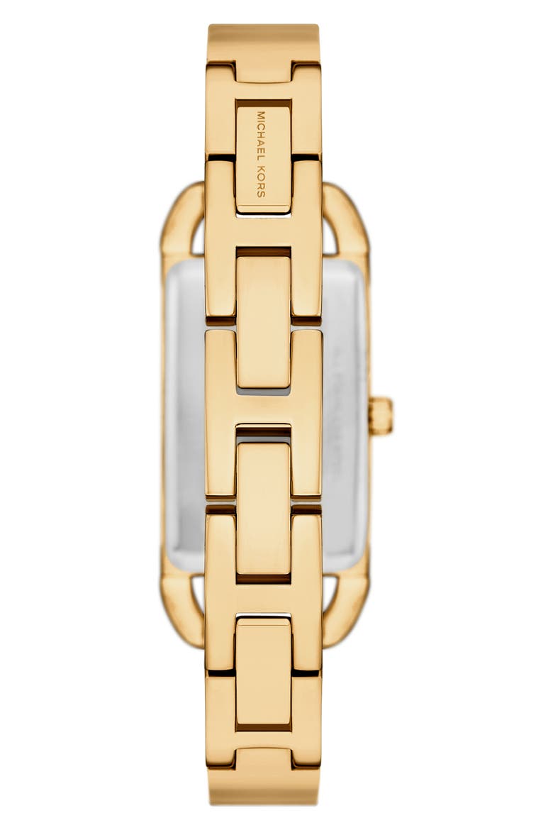 MK Empire Pavé Logo Bangle Watch, 20mm, Alternate, color, GOLD