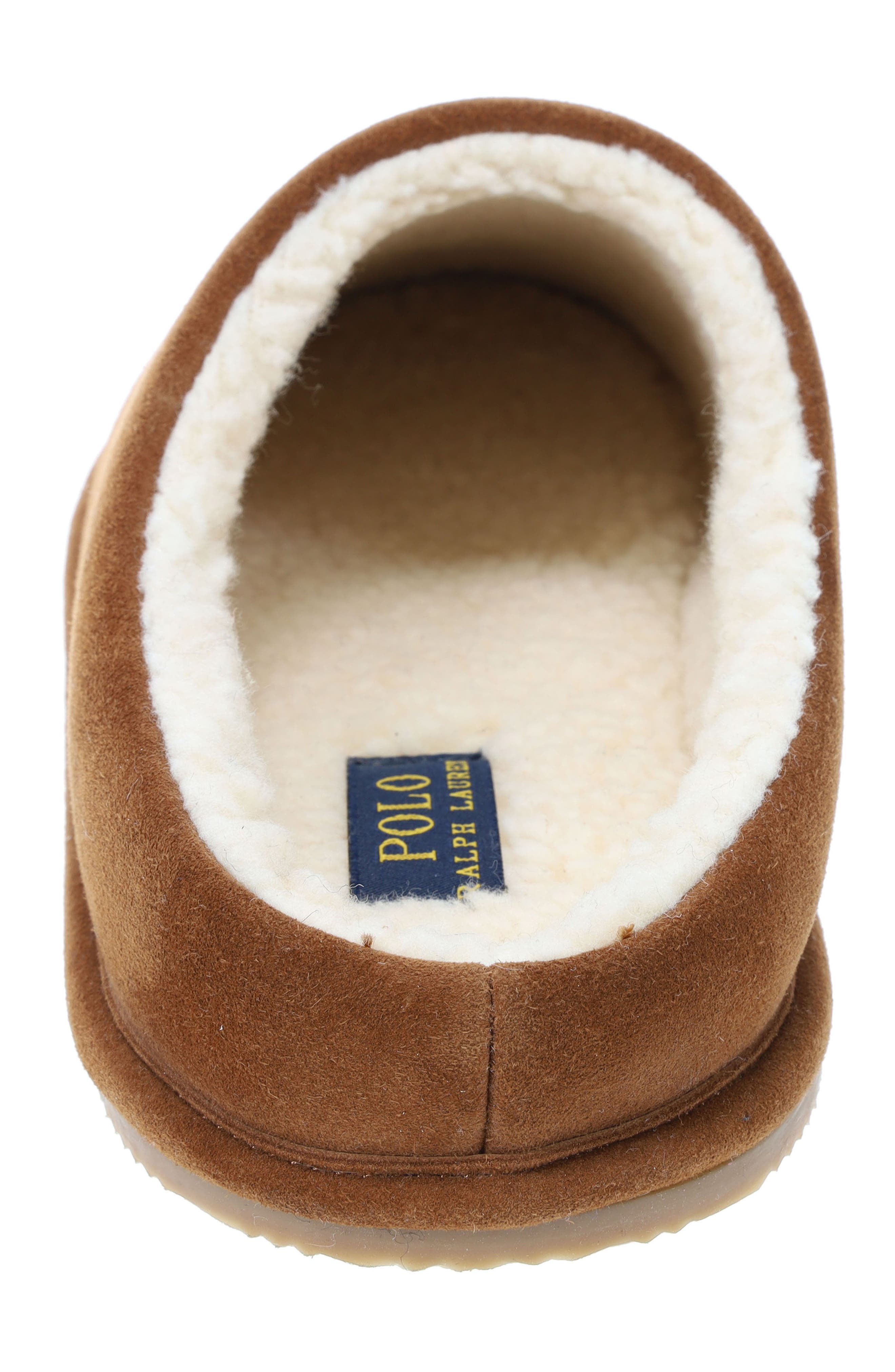 Polo Ralph Lauren Faux Shearling Slipper, Alternate, color, 