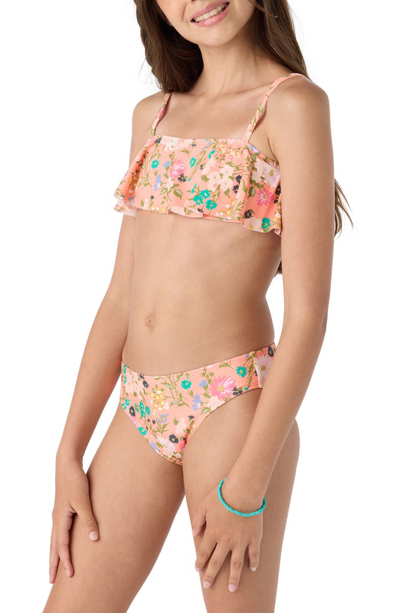 O'Neill Kids' Ruffle Two-Piece Swimsuit, Alternate, color, 