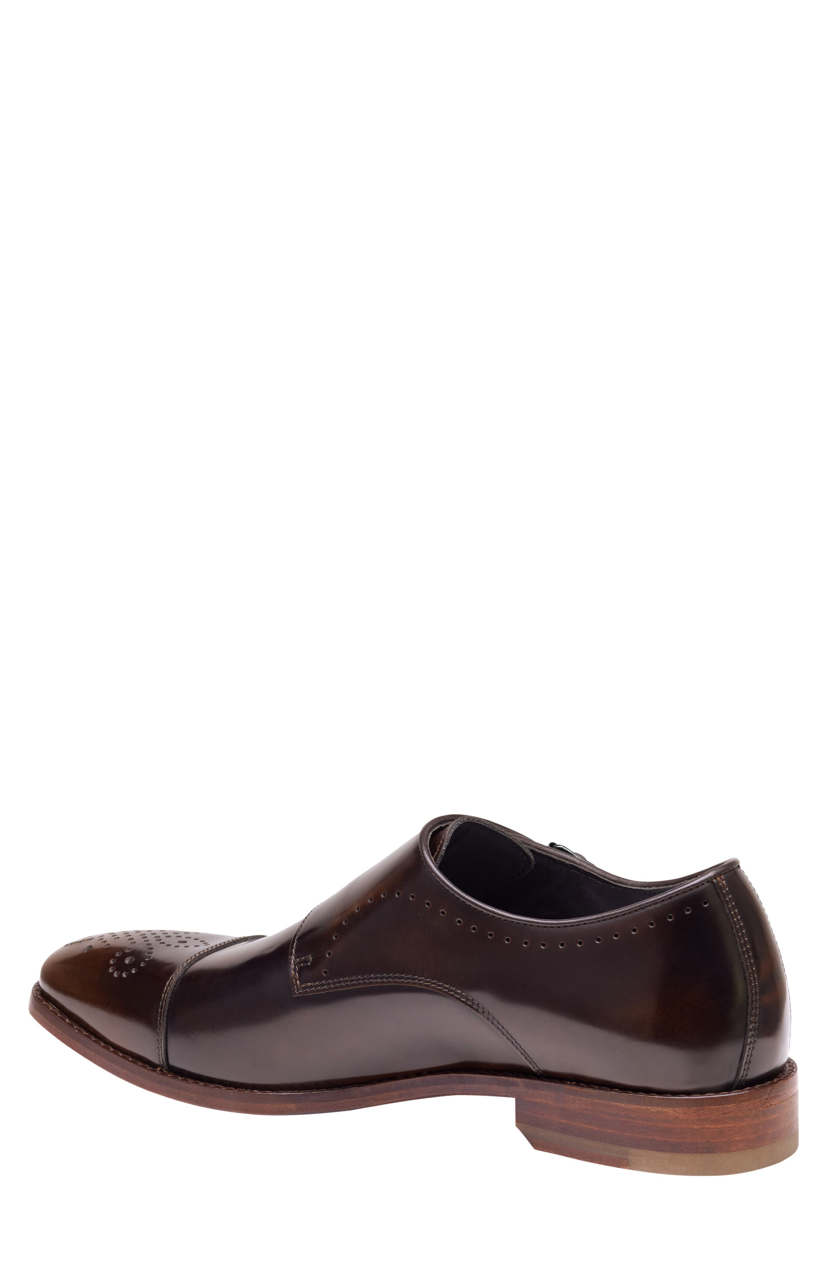 Arrister Double Monk Strap Shoe, Alternate, color, MAHOGANY ITALIAN FULL GRAIN