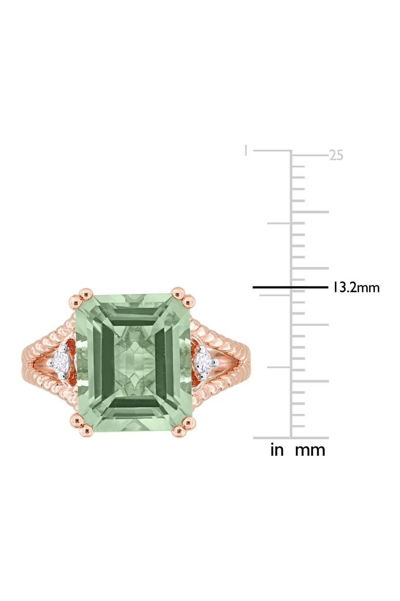 Green Quartz & White Topaz Statement Ring, Alternate, color, GREEN