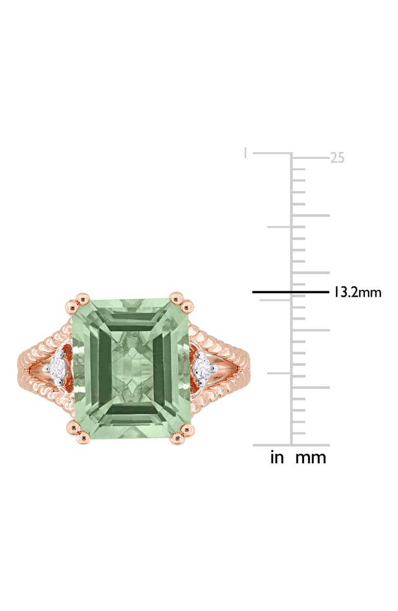 DELMAR Green Quartz & White Topaz Statement Ring, Alternate, color, Green