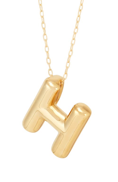 Frankie & Zoe Initial 'm' Pendant Necklace In Gold