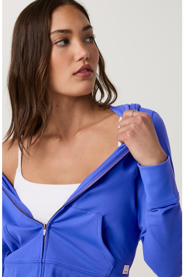 Halo Mini Full Zip Hoodie, Alternate, color, ELECTRIC BLUE