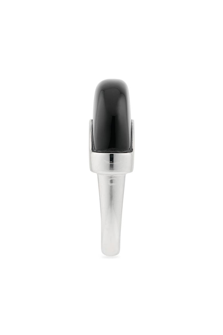Luna Sterling Silver Black Onyx Ring, Alternate, color, BLACK
