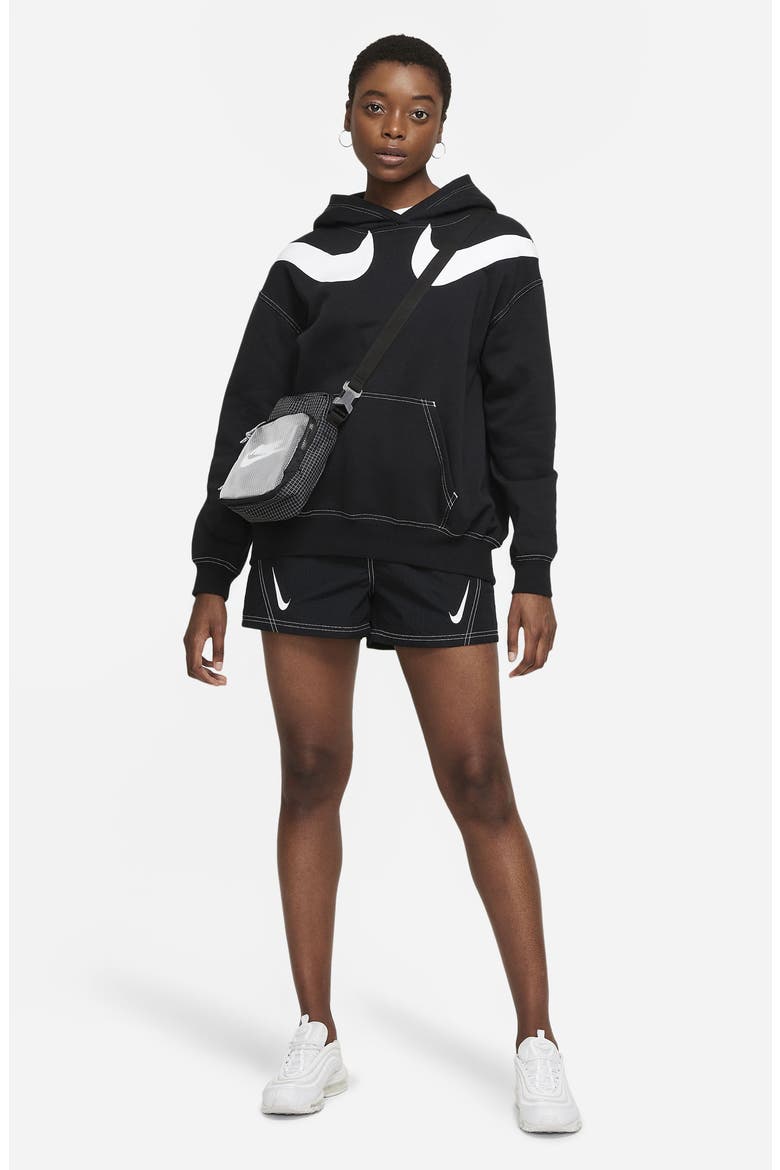 Sportswear Swoosh Repel Shorts, Alternate, color, BLACK/ WHITE/ WHITE