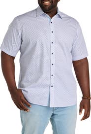 Synrgy by DXL Big & Tall Micro Diamond Print Sport Shirt V2