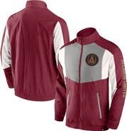 FANATICS Men's Fanatics Branded  Red Atlanta United FC Net Goal Raglan Full-Zip Track Jacket