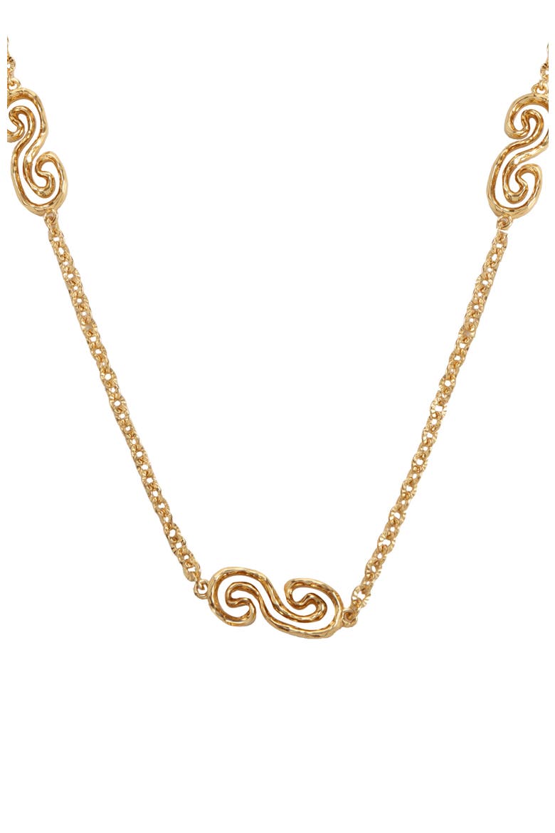 Eternal Spiral Chain Necklace, Alternate, color, Gold
