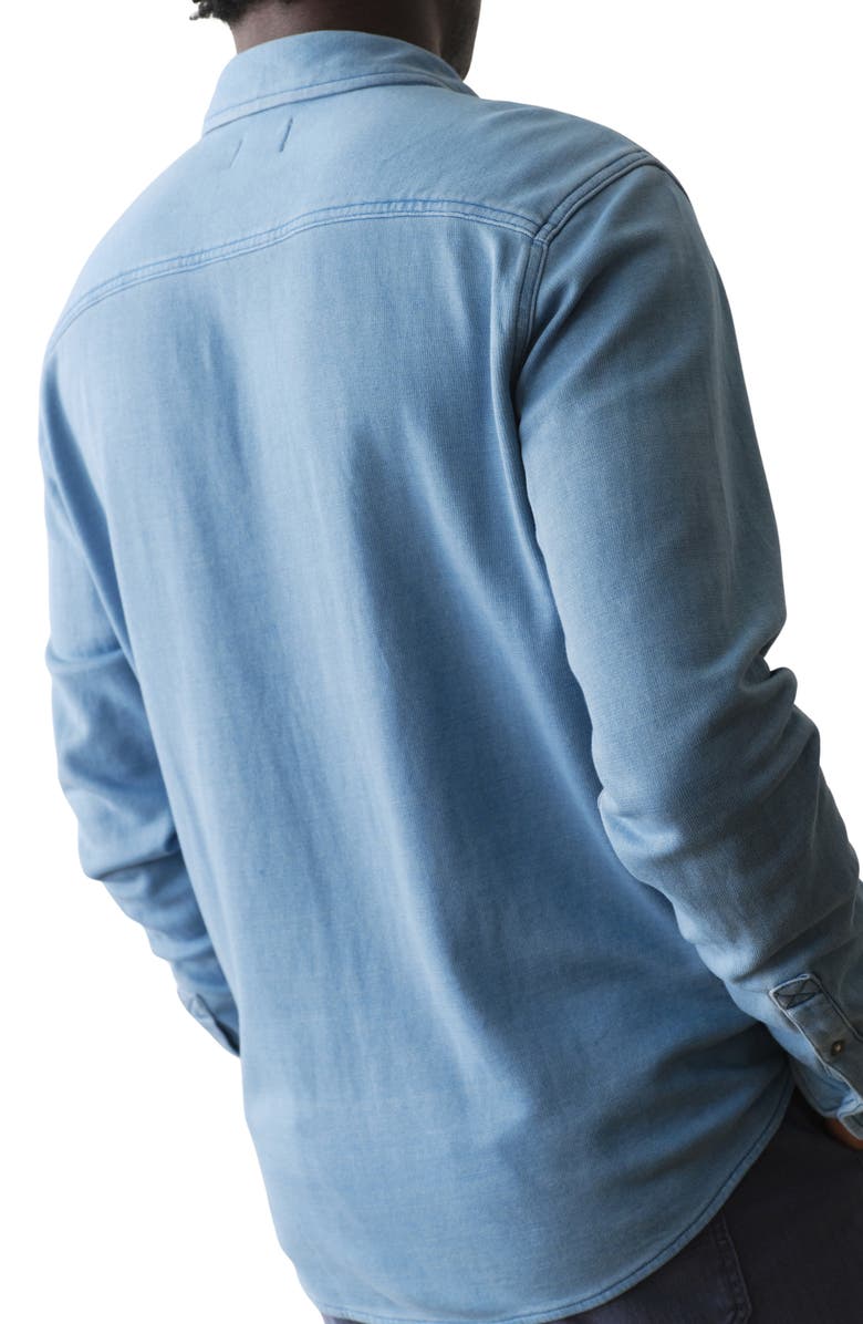 Marine Layer Pacifica Button-Up Shirt, Alternate, color, Indigo