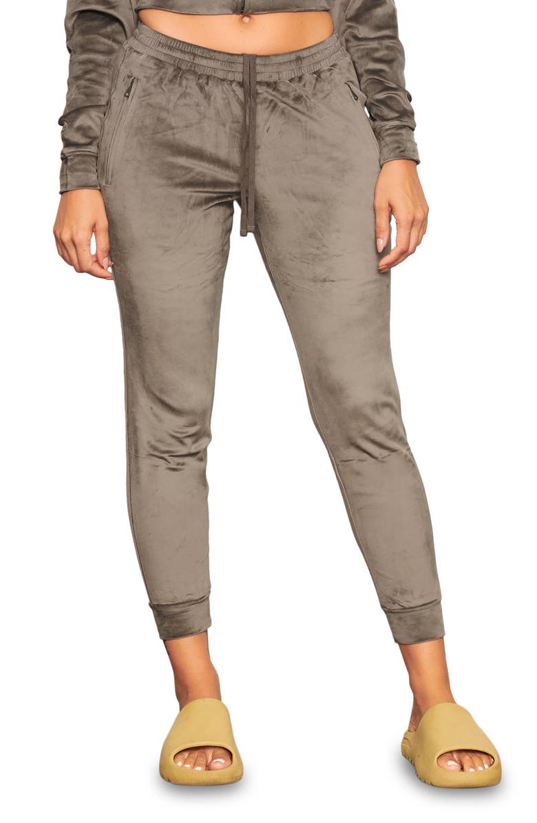 SKIMS Velour High Waist Joggers, Main, color,