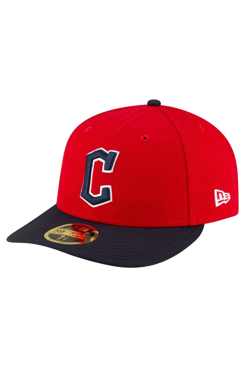 Men's New Era  Red/Black Cleveland Guardians  Authentic Collection On-Field Low Profile 59FIFTY Fitted Hat, Main, color, Red