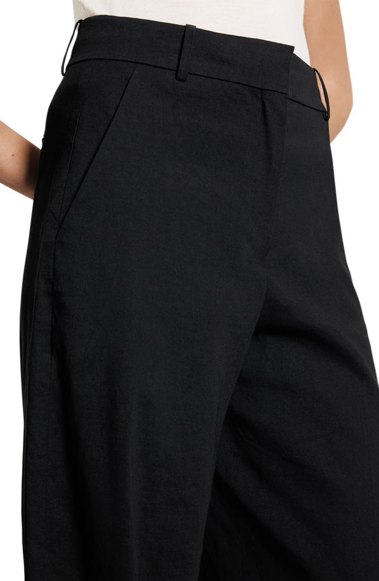 Theory Linen Blend Wide Leg Pants, Alternate, color, 