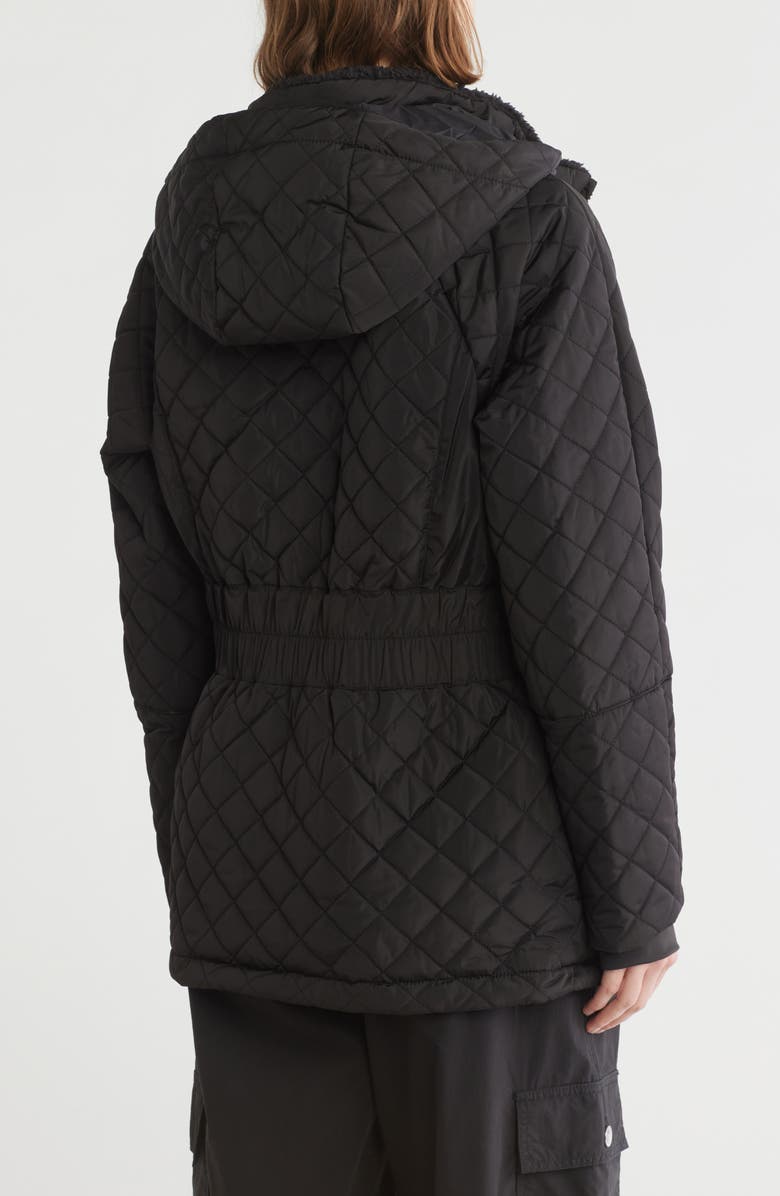 DKNY Quilted Hooded Jacket, Alternate, color,