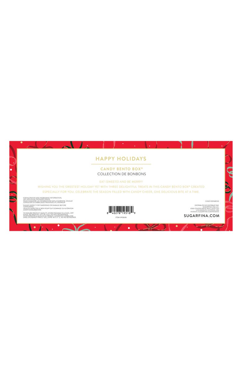 sugarfina Happy Holidays 3-Piece Candy Bento Box, Alternate, color,