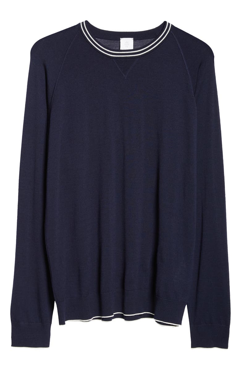 Eleventy Tipped Merino Wool Sweater, Alternate, color, 