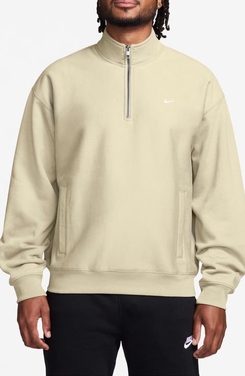 Solo Swoosh Fleece Quarter Zip Pullover