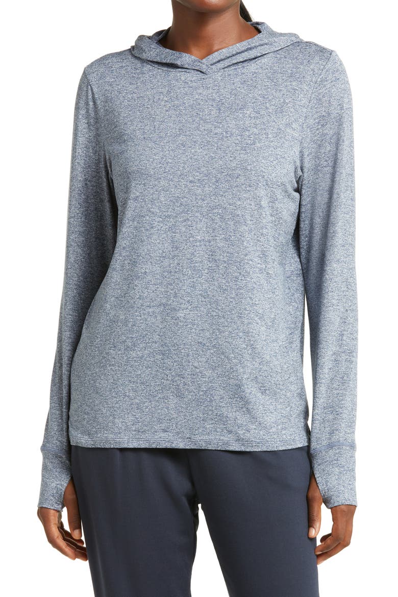 Restore Soft Anna Pullover Hoodie, Main, color, NAVY DENIM WHITE