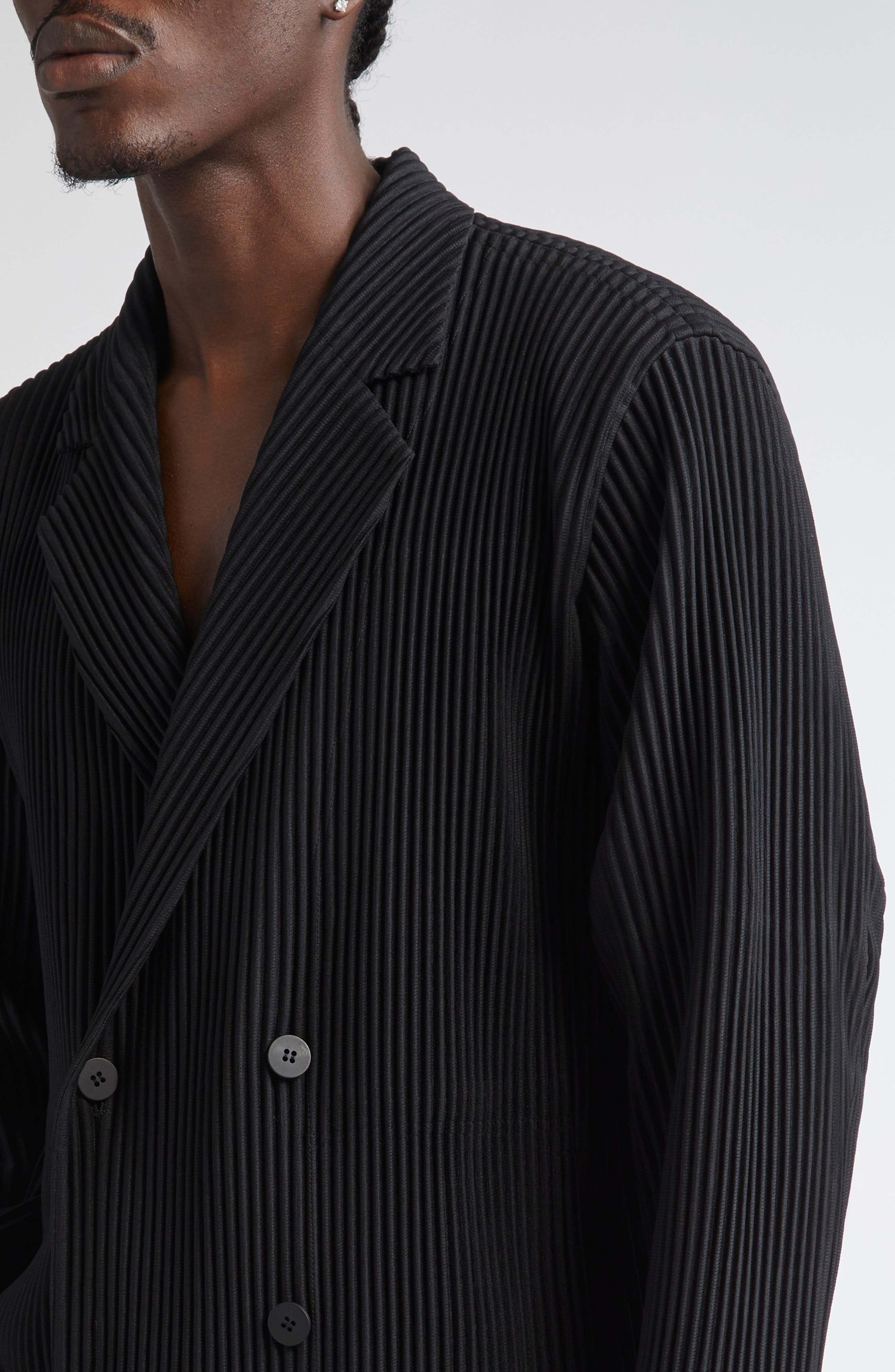 Homme Plissé Issey Miyake Tailored Pleats 1 Double Breasted Jacket