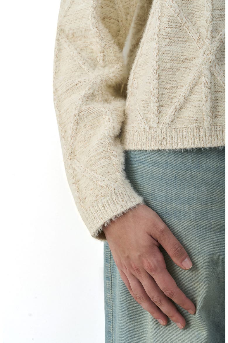 Soren Woven Cardigan With Lurex, Alternate, color, White