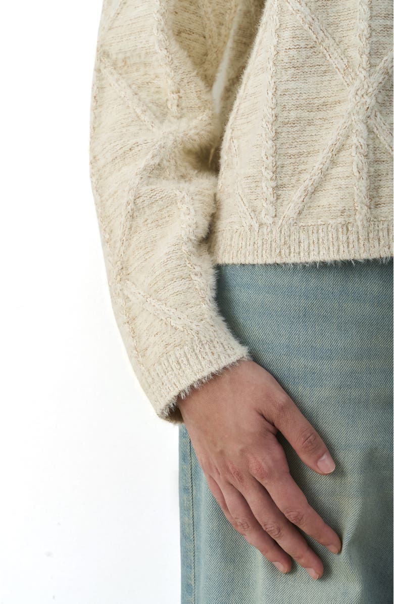 Velez Knitted Cardigan, Alternate, color, White