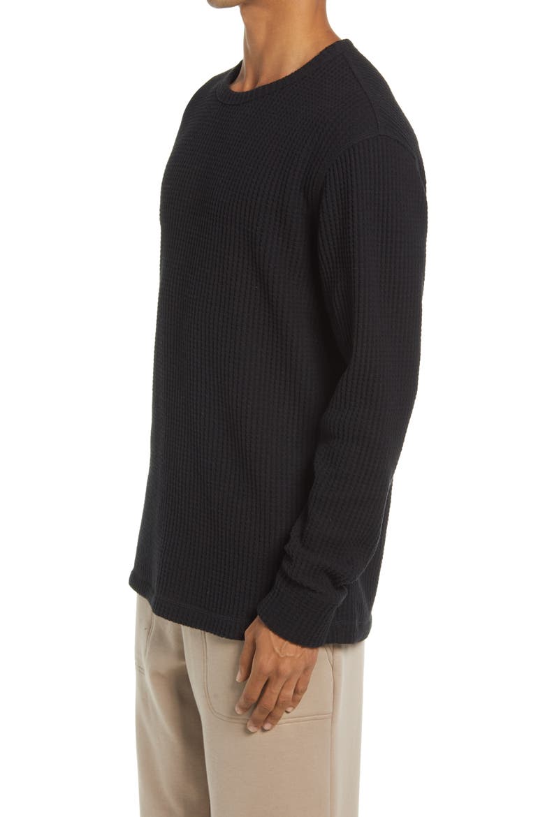 Adam Cotton Blend Thermal Knit Top, Alternate, color, BLACK