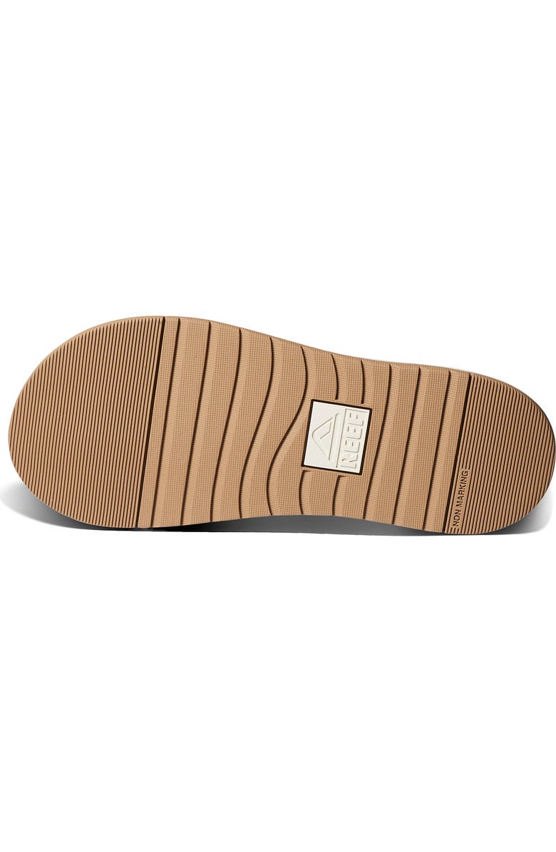 Reef Cushion Bonzer Leather Flip Flop, Alternate, color, Toffee