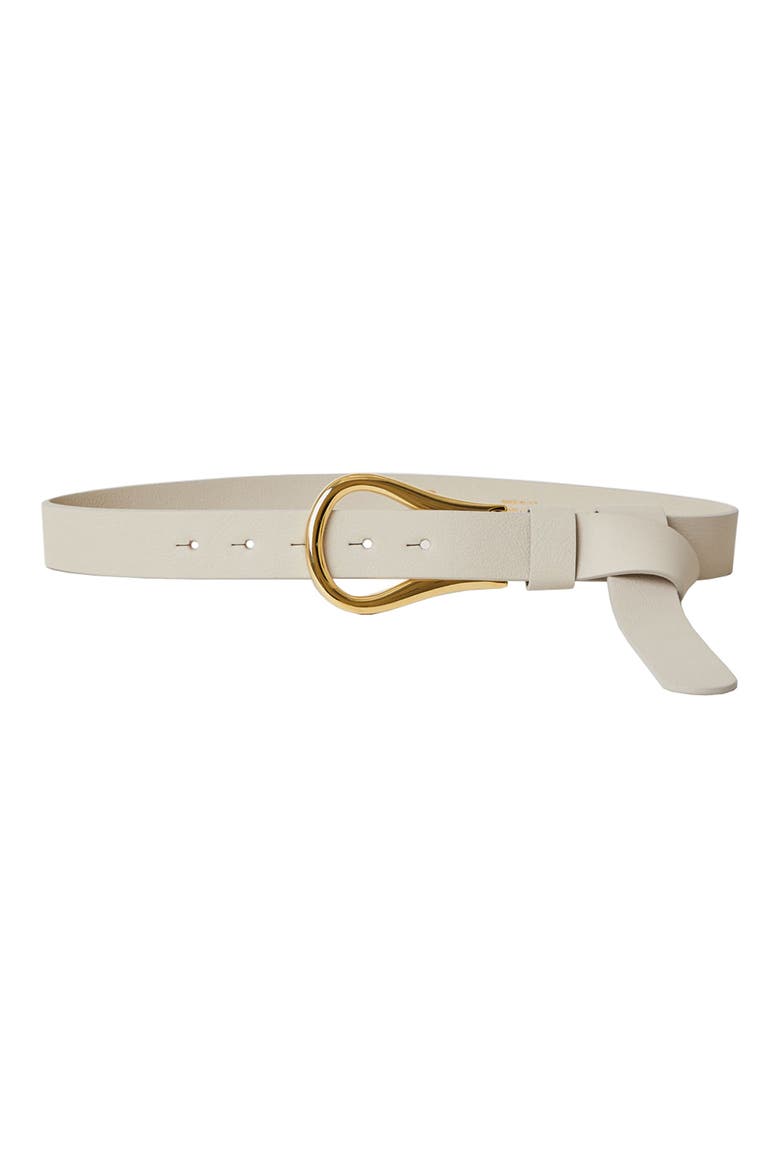 Ryder Leather Wrap Belt, Main, color, BONE GOLD