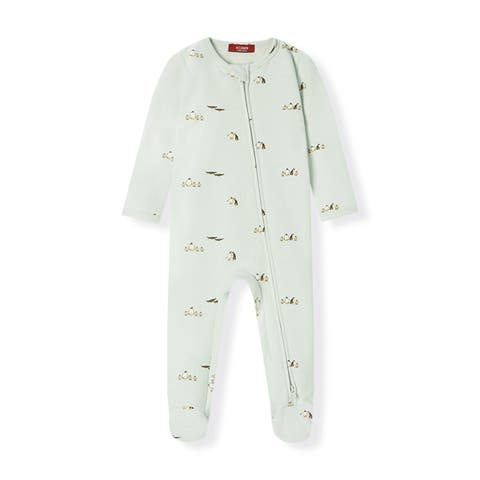 Stretch Fleece Zipper Footed Romper (Baby)
