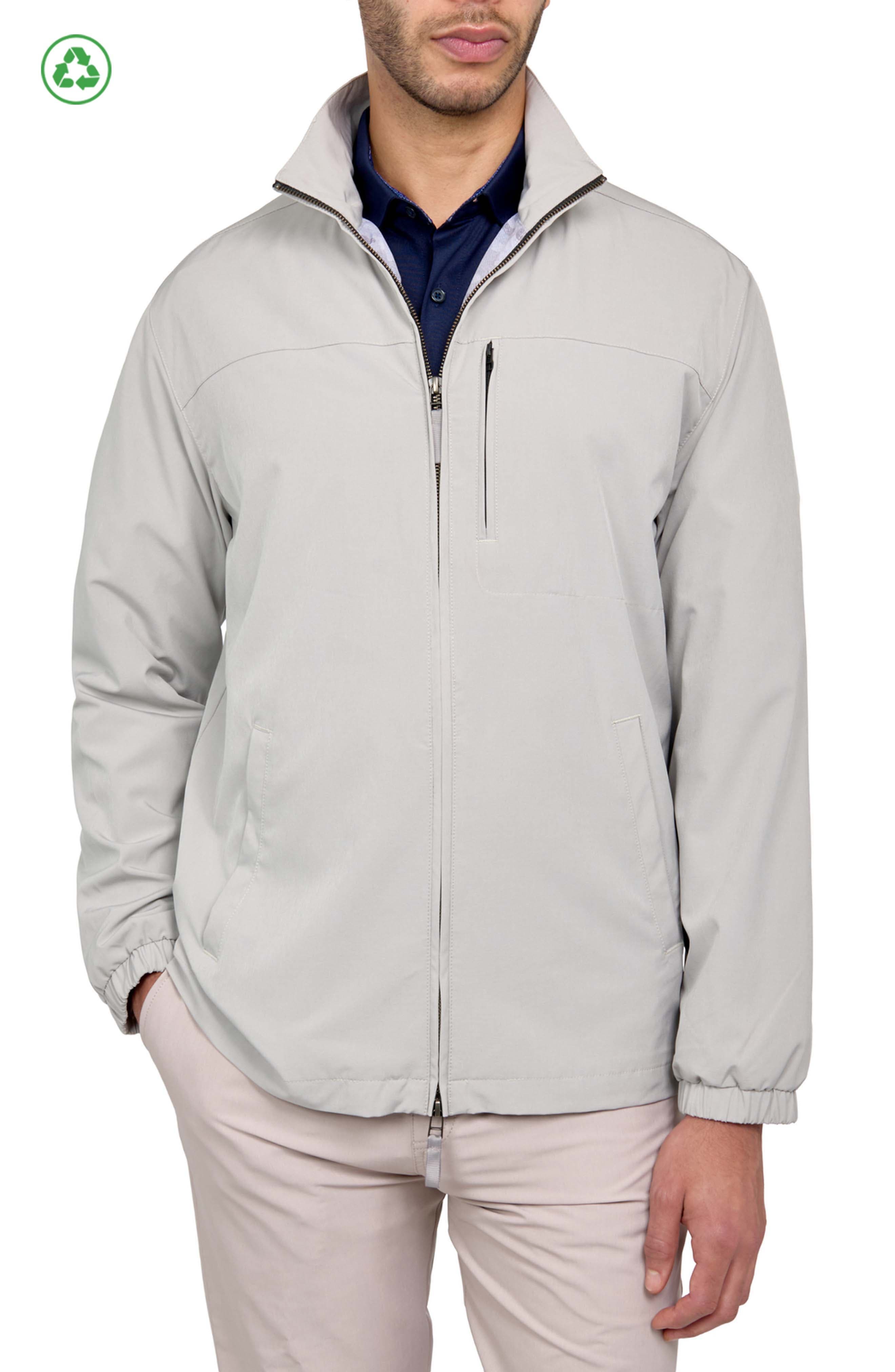 Regular Fit Solid Recycled Performance Golf Jacket - image 5