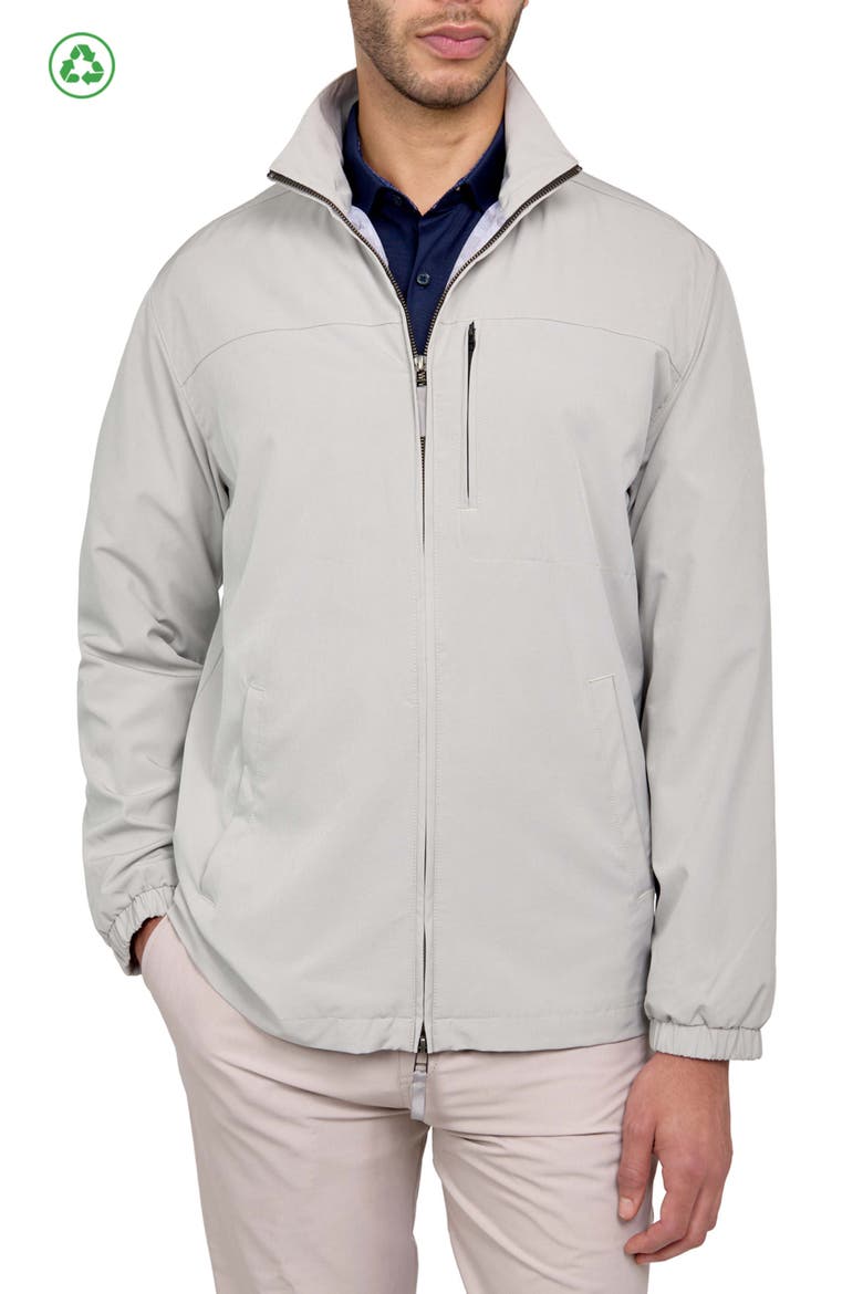 Regular Fit Solid Recycled Performance Golf Jacket, Main, color, STONE